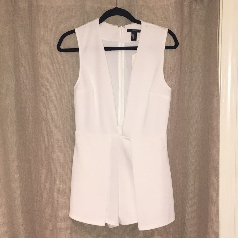 Forever 21 Deep V Romper
